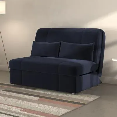 Redford Sunningdale 2-Seater Pull Out Sofa Bed - Blue, Fabric image