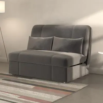 Redford Sunningdale 2-Seater Pull Out Sofa Bed - Grey, Fabric