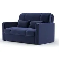 Redford Sunningdale 2-Seater Pull Out Sofa Bed with Square Arms - Blue, Fabric