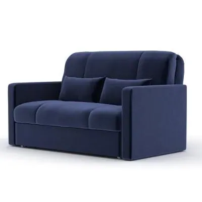 Redford Sunningdale 2-Seater Pull Out Sofa Bed with Square Arms - Blue, Fabric