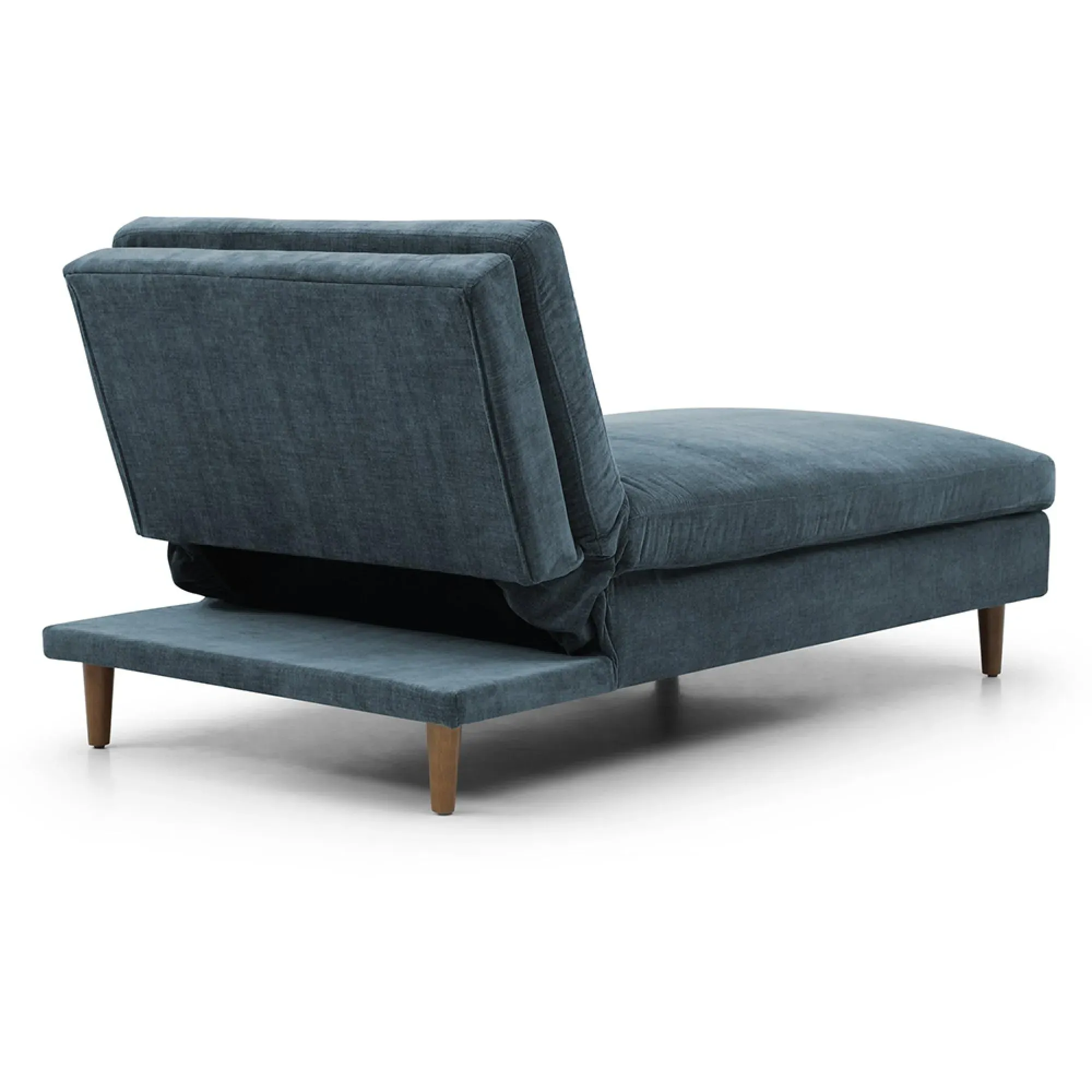 Scott Eryx Chaise Sofa Bed - Navy, Chenille