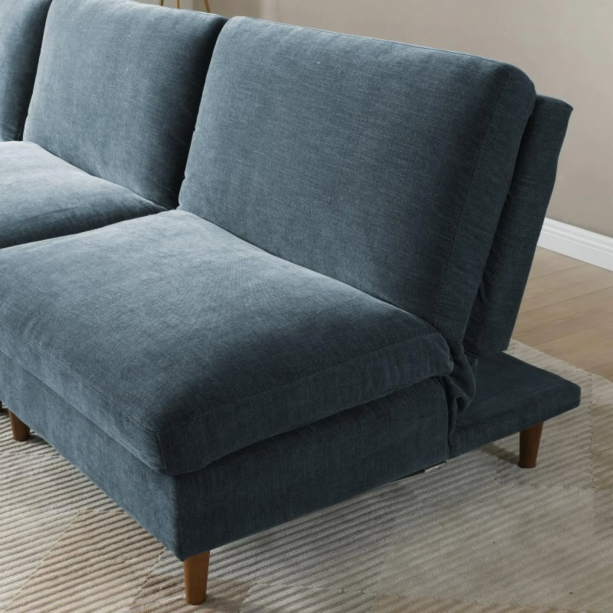 Scott Eryx Click Clack Chair - Navy, Chenille