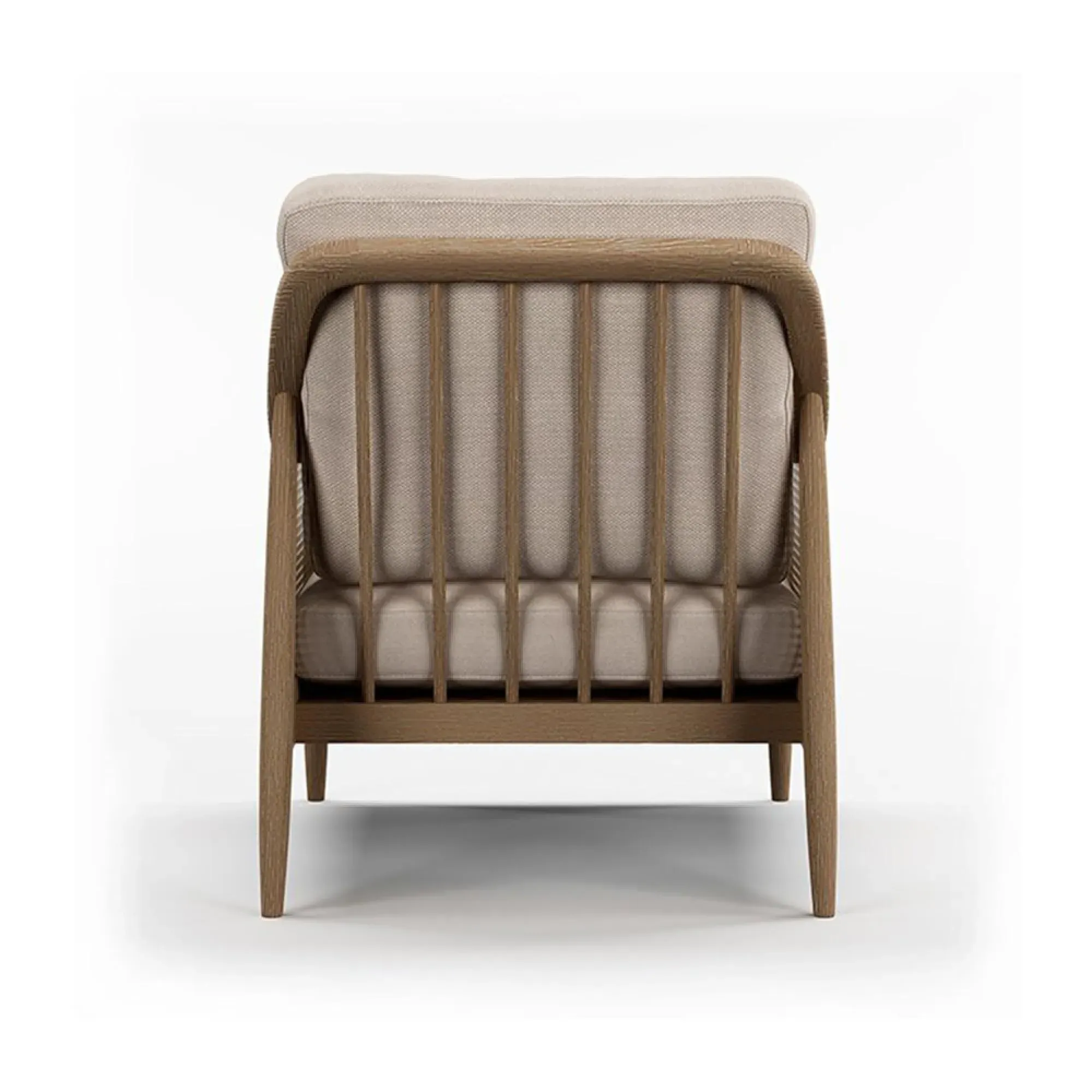 Winnie Armchair - Natural, Fabric and Rattan