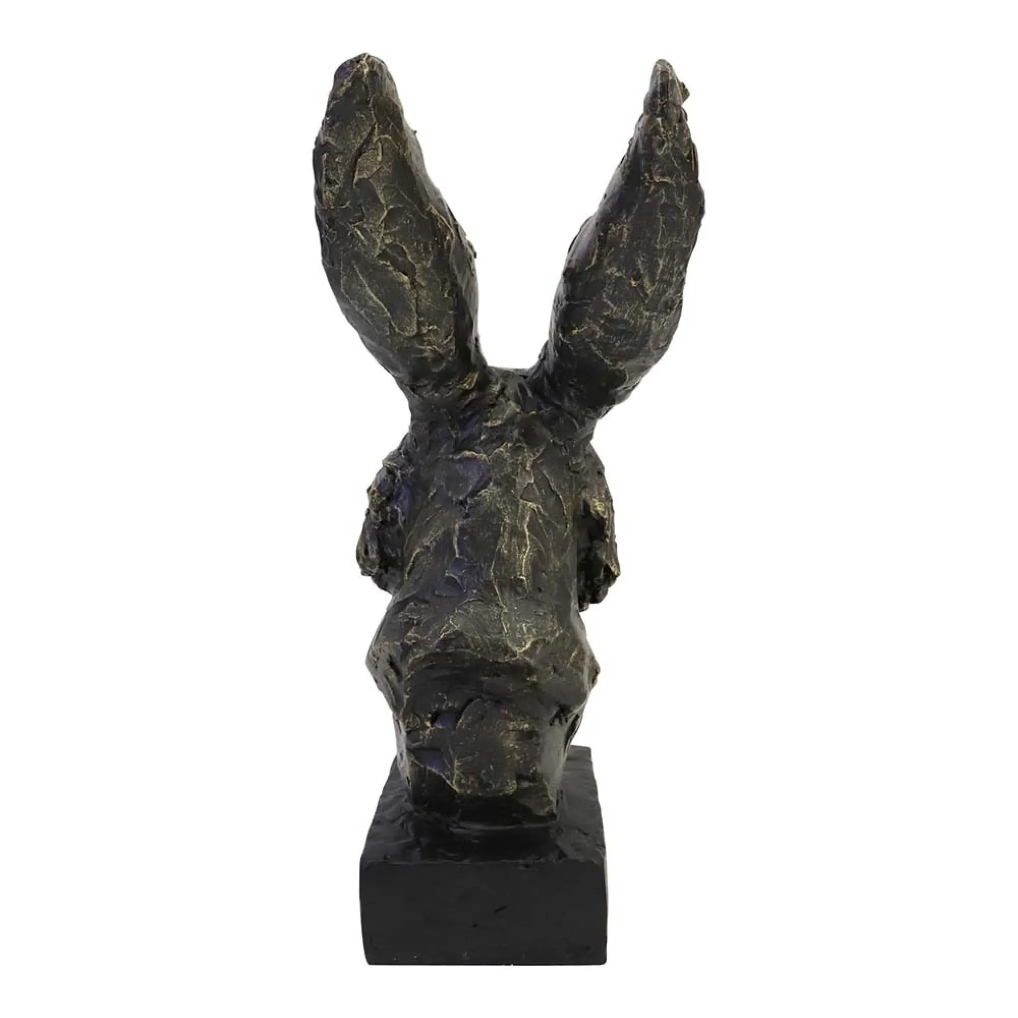 Albert Rabbit Head Sculpture - Bronze