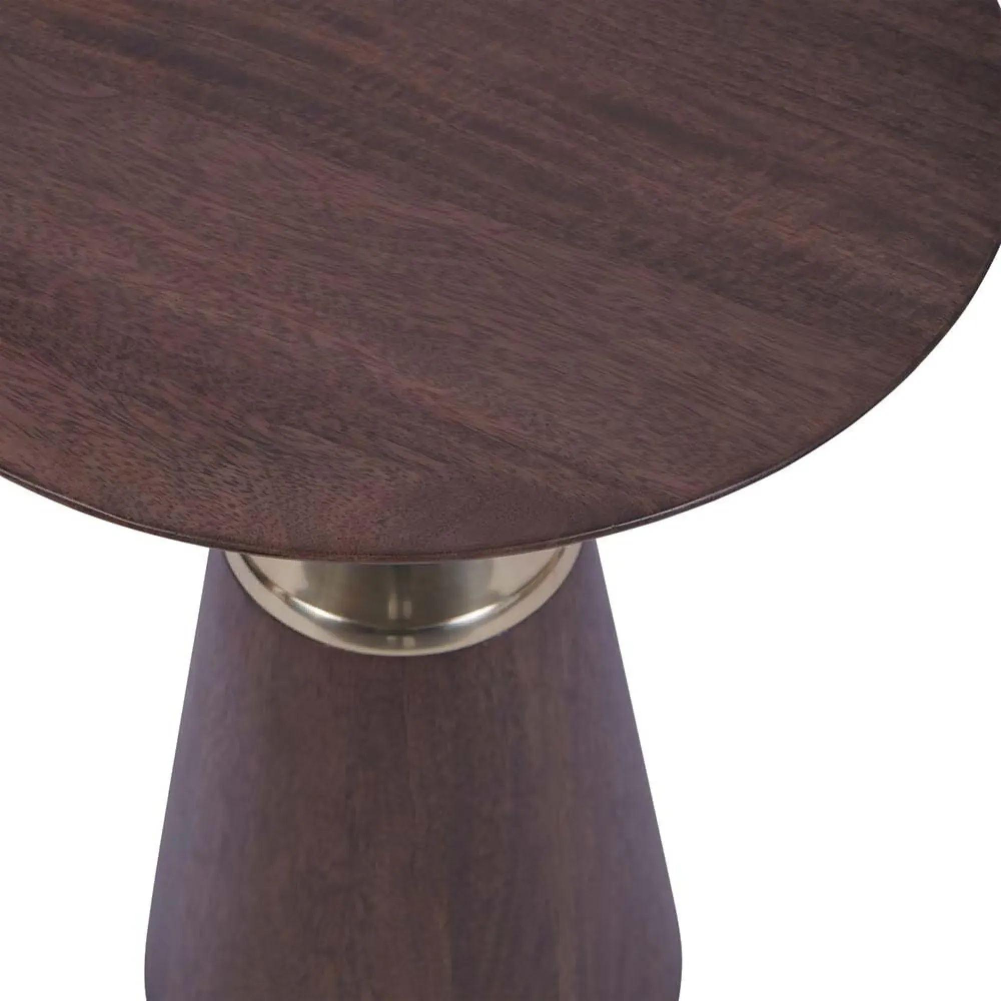 Amalfi Round Side Table - Colour Washed Wood