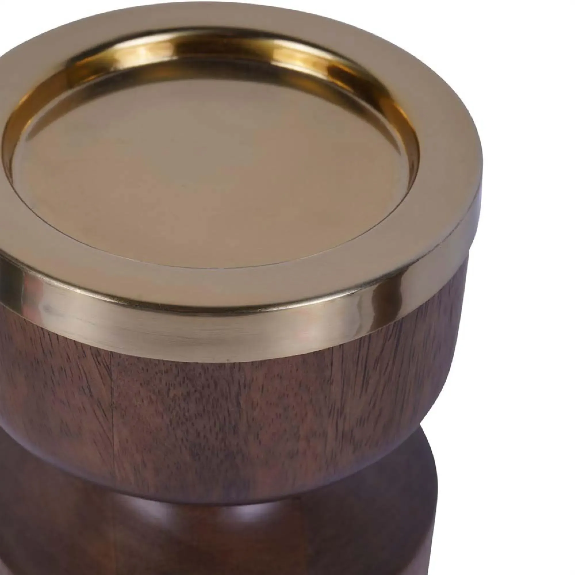 Amalfi Wooden Pillar Holder 31cm - Washed Wood