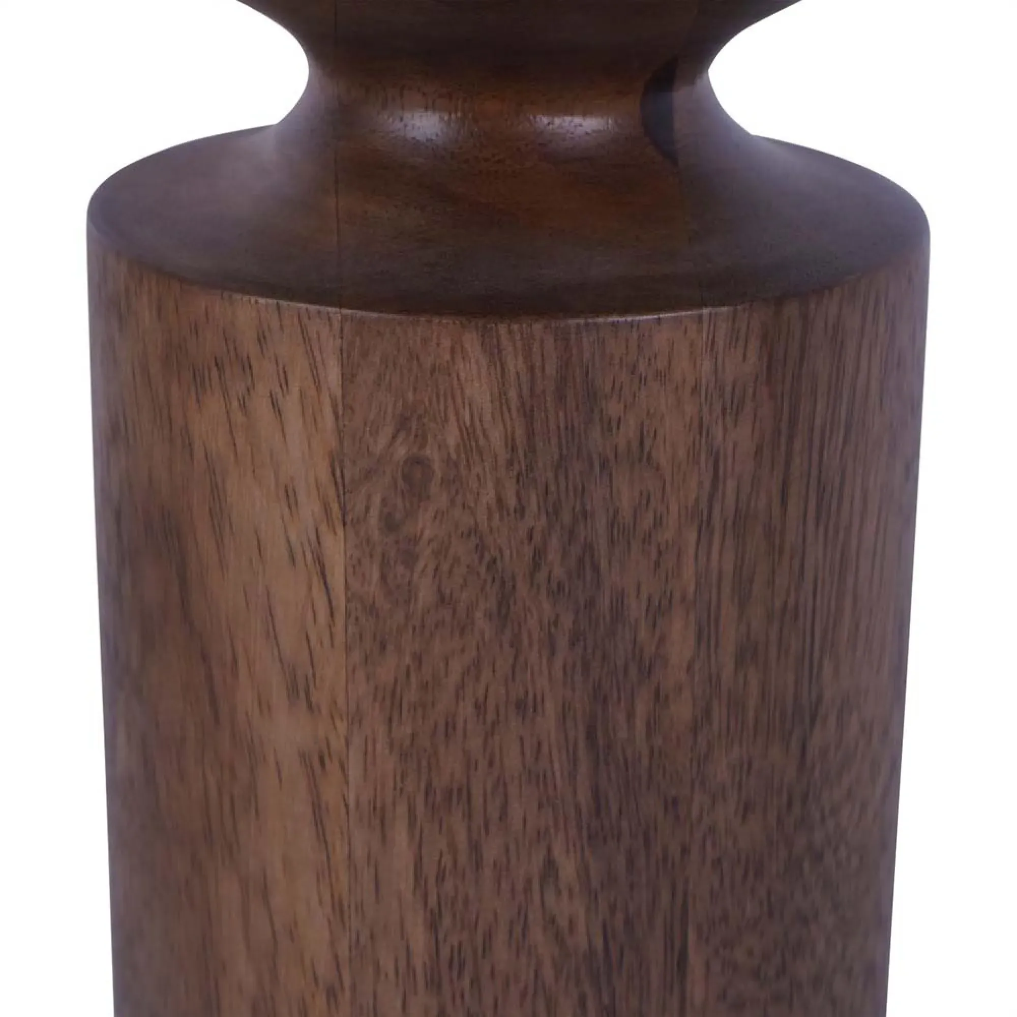 Amalfi Wooden Pillar Holder 31cm - Washed Wood