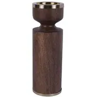 Amalfi Wooden Pillar Holder 31cm - Washed Wood