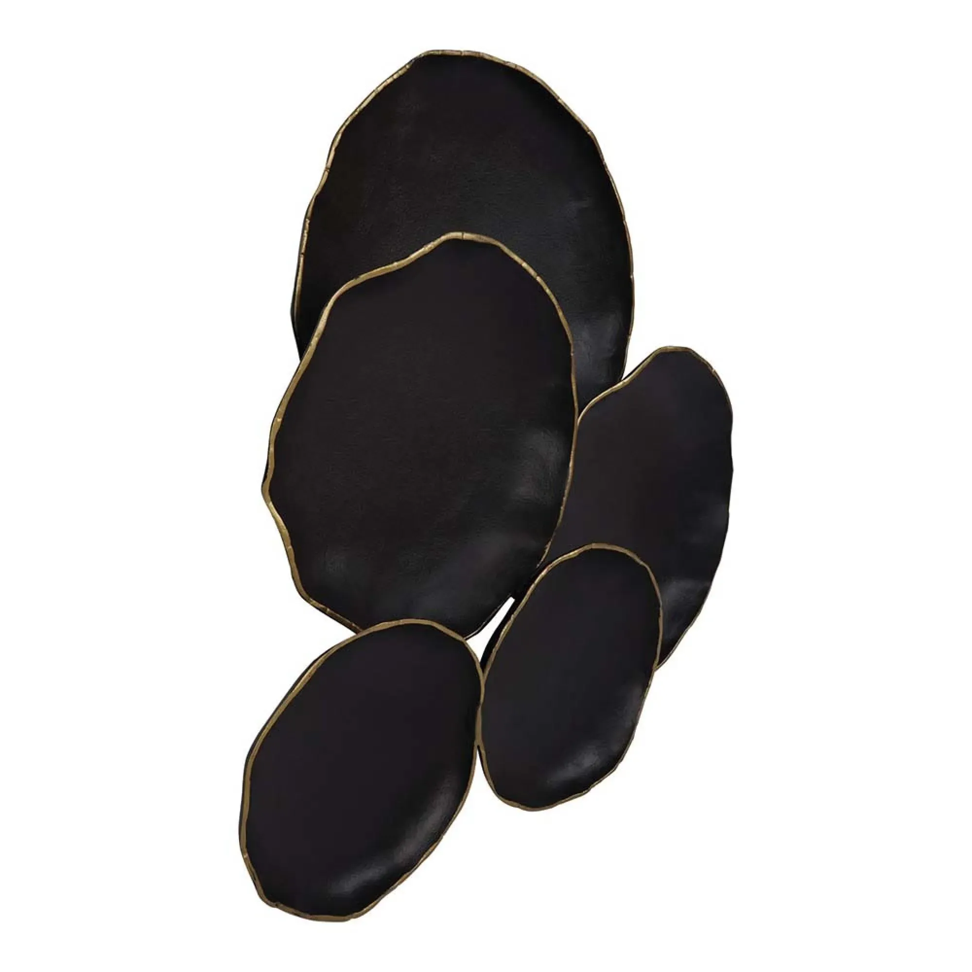 Arlow 5 Disc Wall Art - Black, Metal