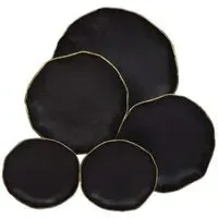 Arlow 5 Disc Wall Art - Black, Metal