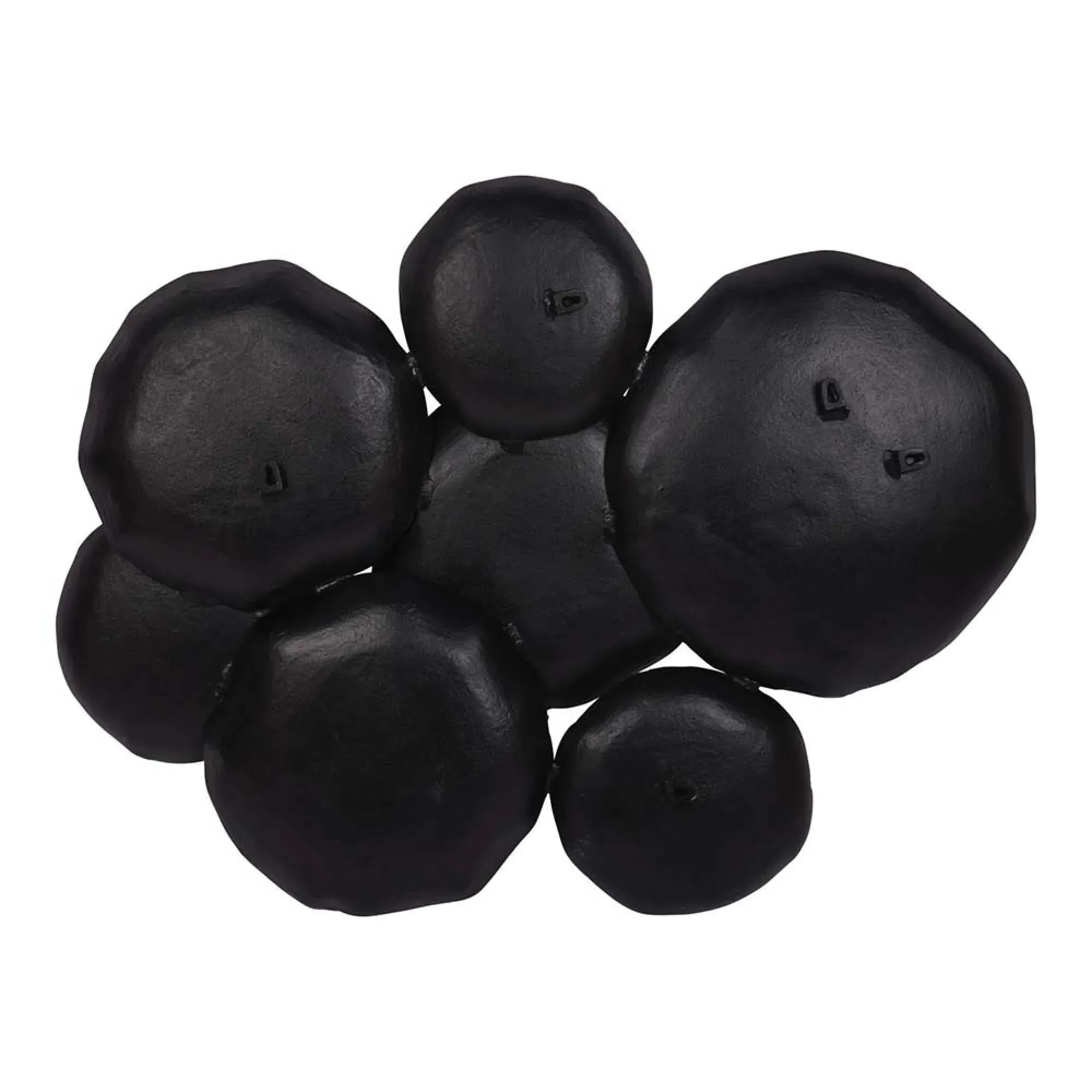 Arlow 7 Disc Wall Art - Black, Metal