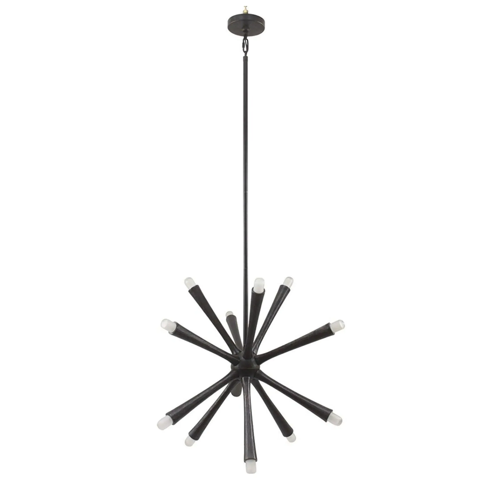 Arren 12 Arm Chandelier - Black