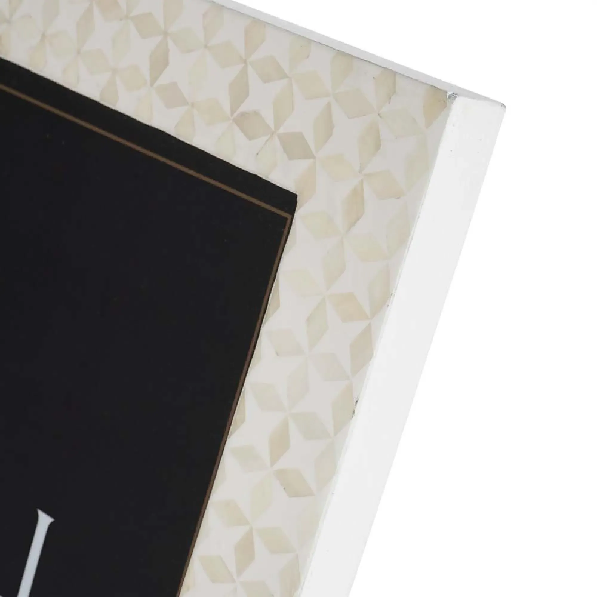 Aspen Bone Inlay Photo Frame - White