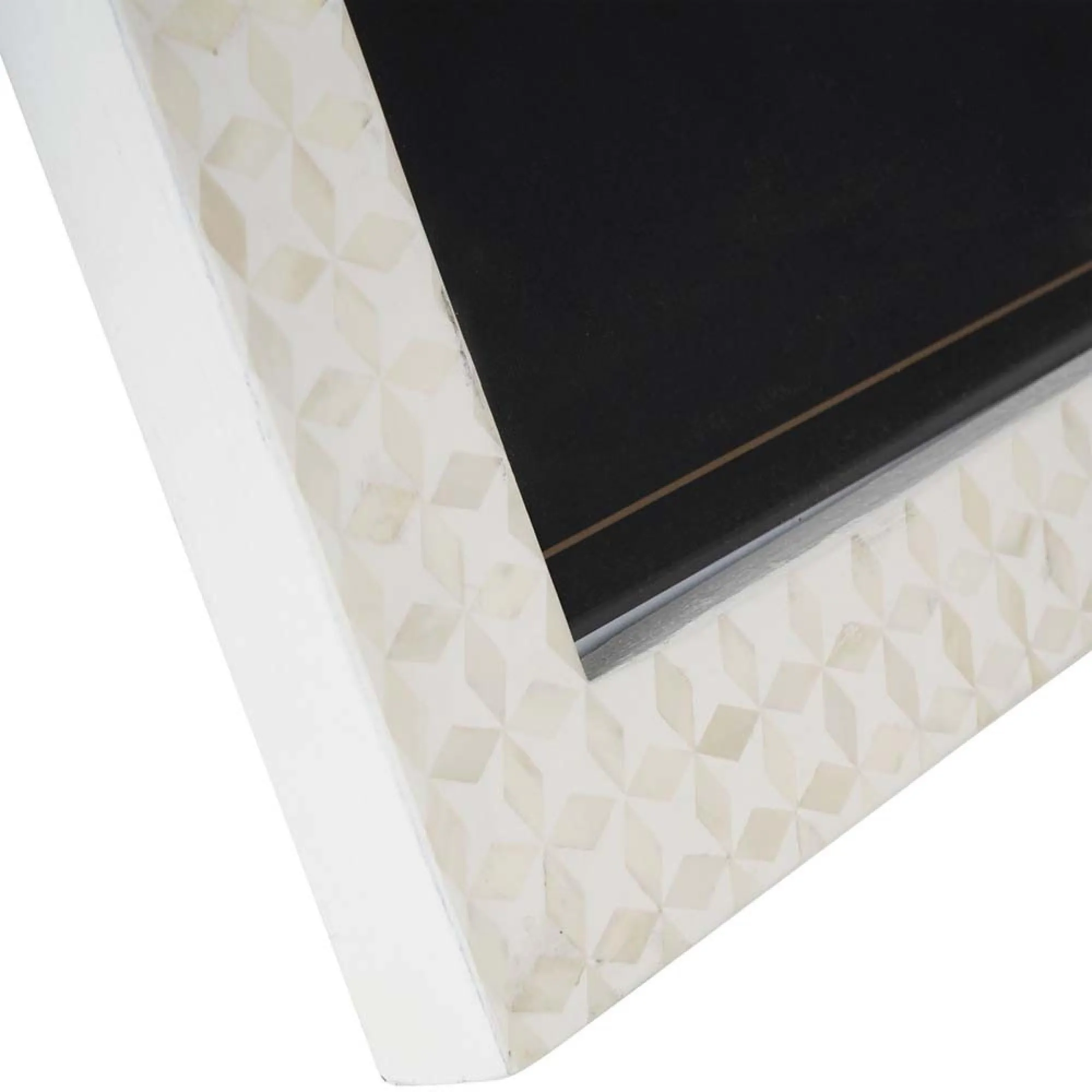 Aspen Bone Inlay Photo Frame - White
