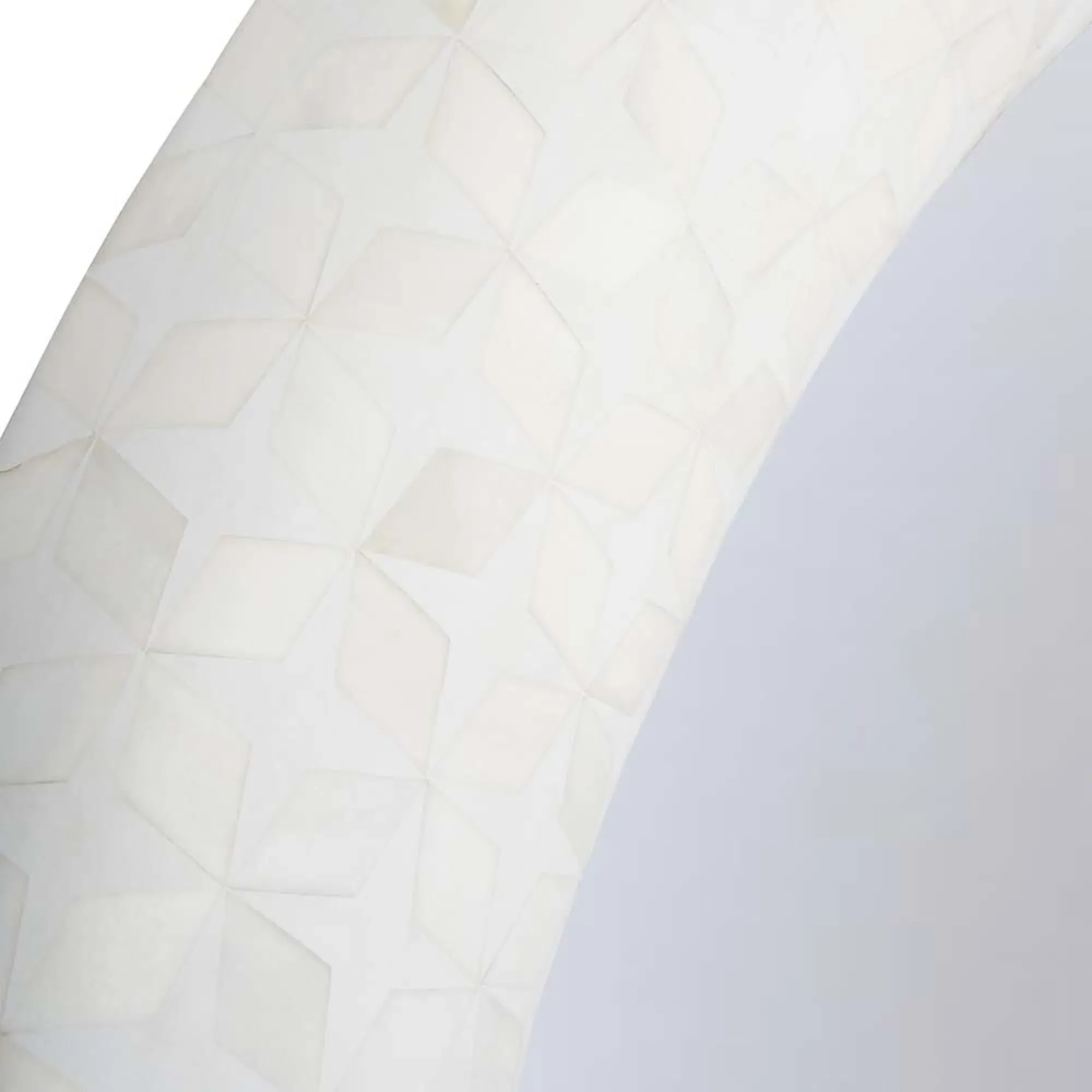 Aspen Round Mirror with Bone Inlay - White