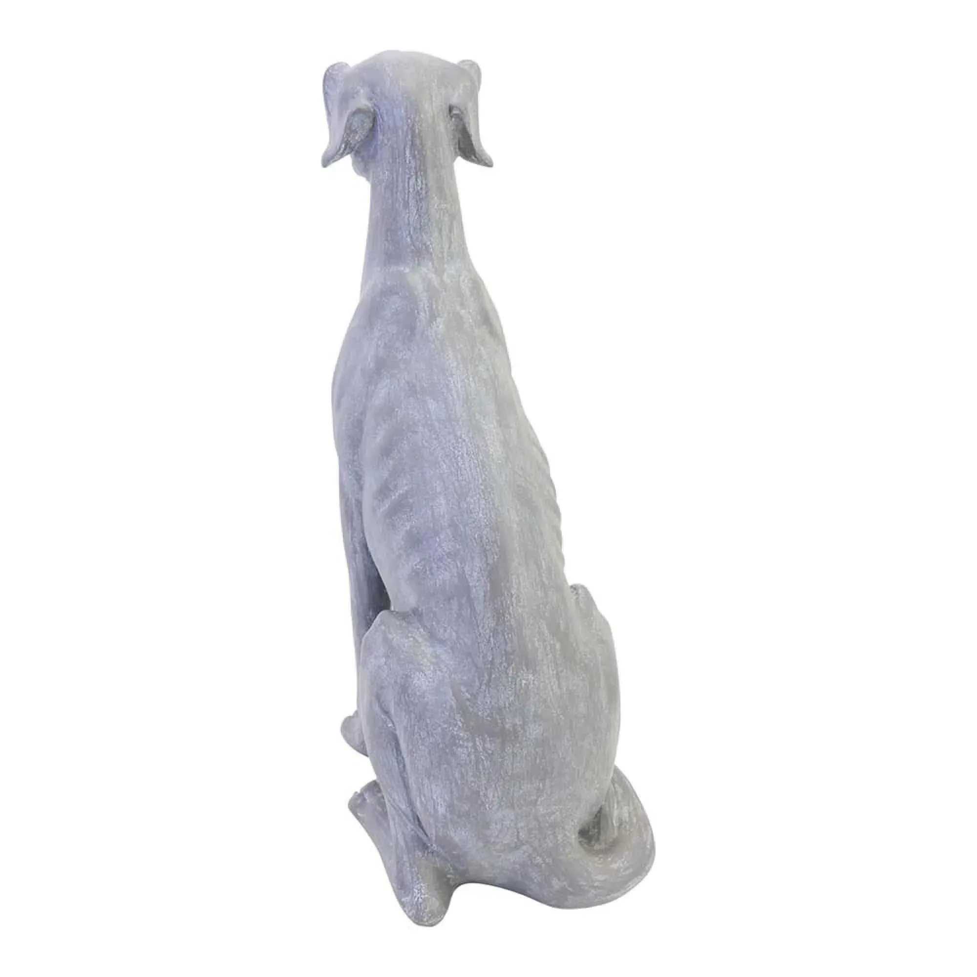 Baxter Large Sitting Dog Sculpture - Grey