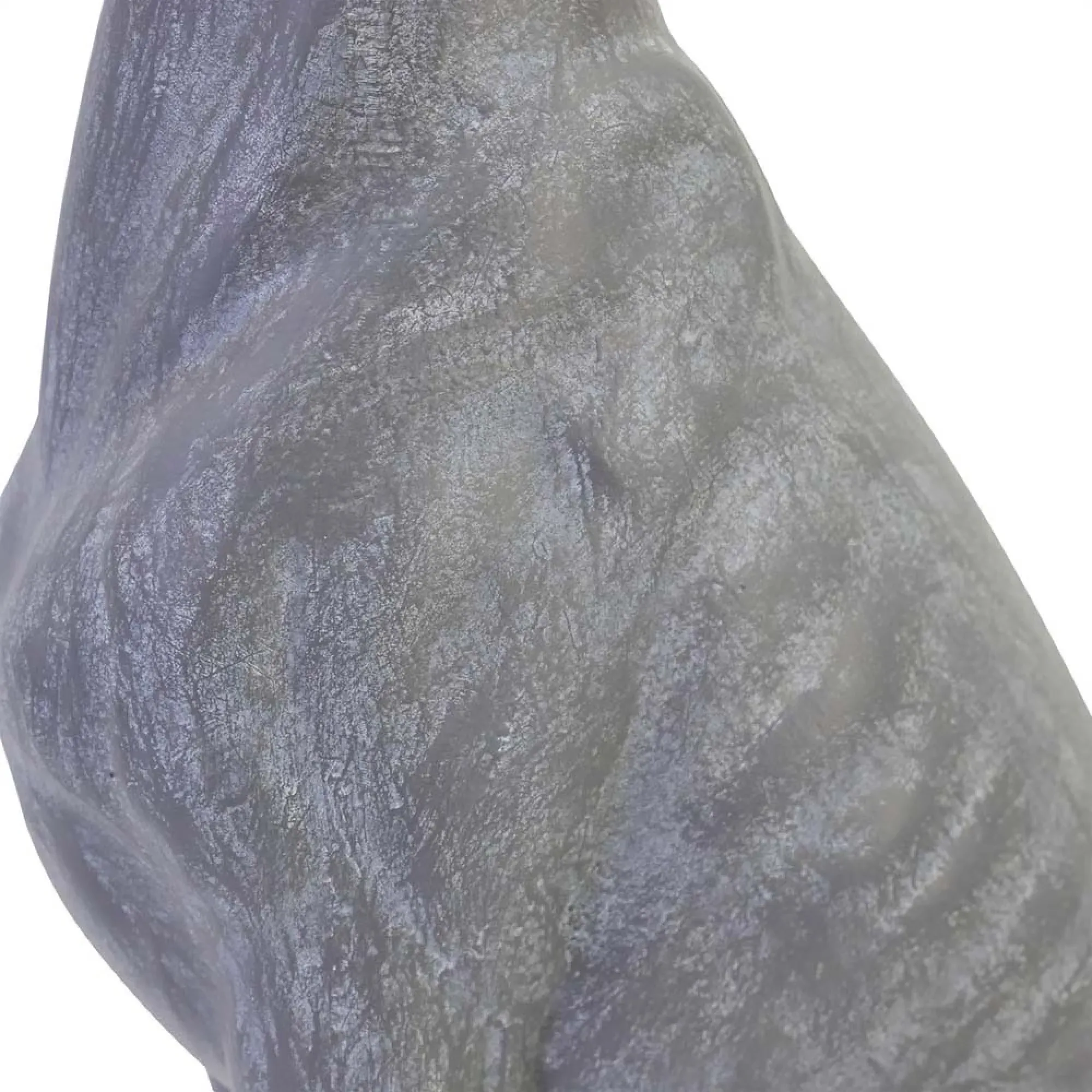 Baxter Large Sitting Dog Sculpture - Grey