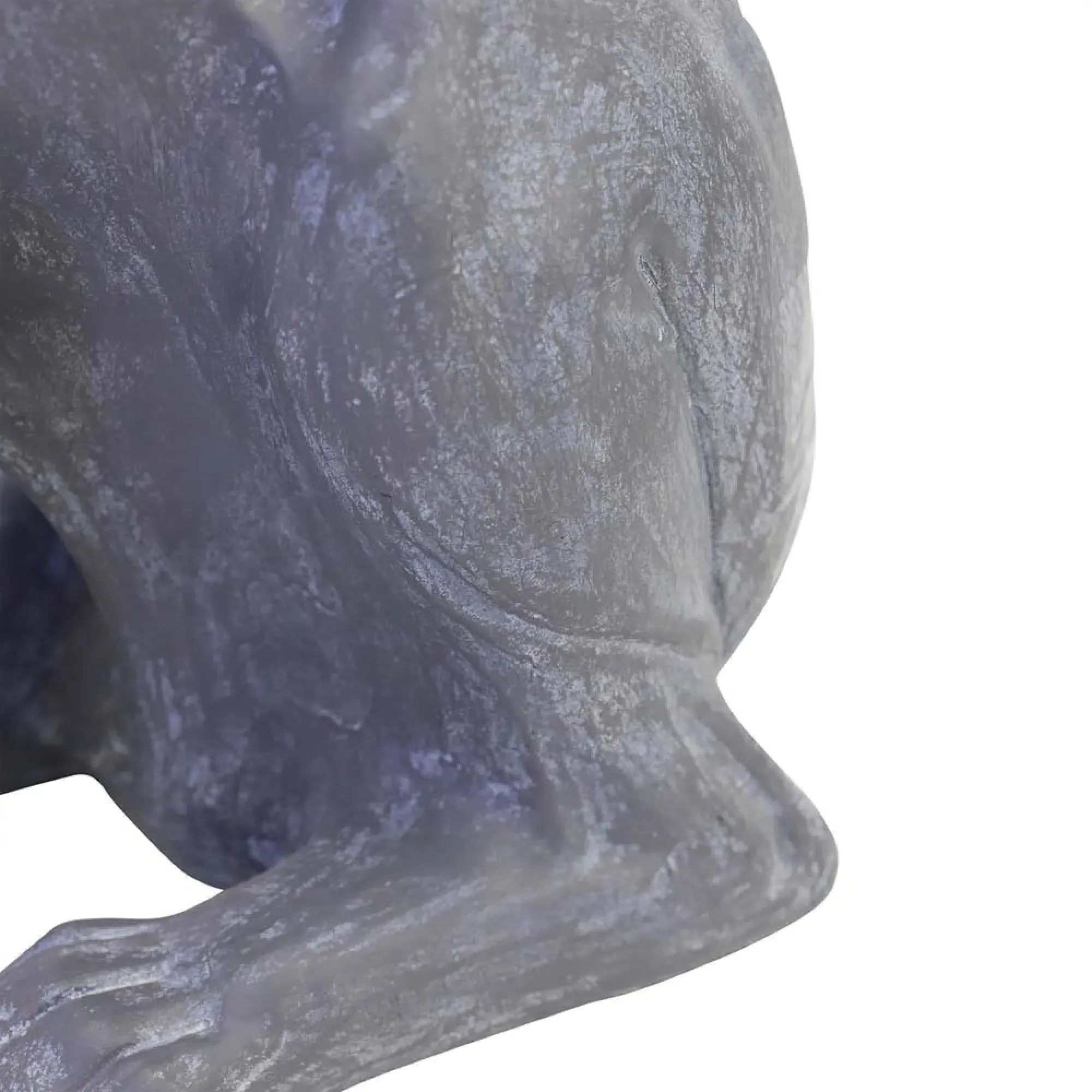 Baxter Large Sitting Dog Sculpture - Grey