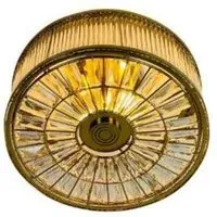 Beaumont Flush Mount Light Fitting - Antique Brass