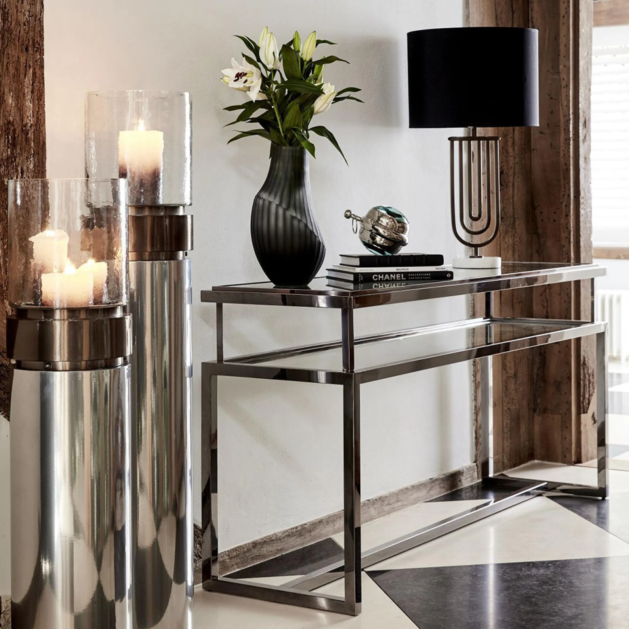 Belgravia Console Table - Black, Glass