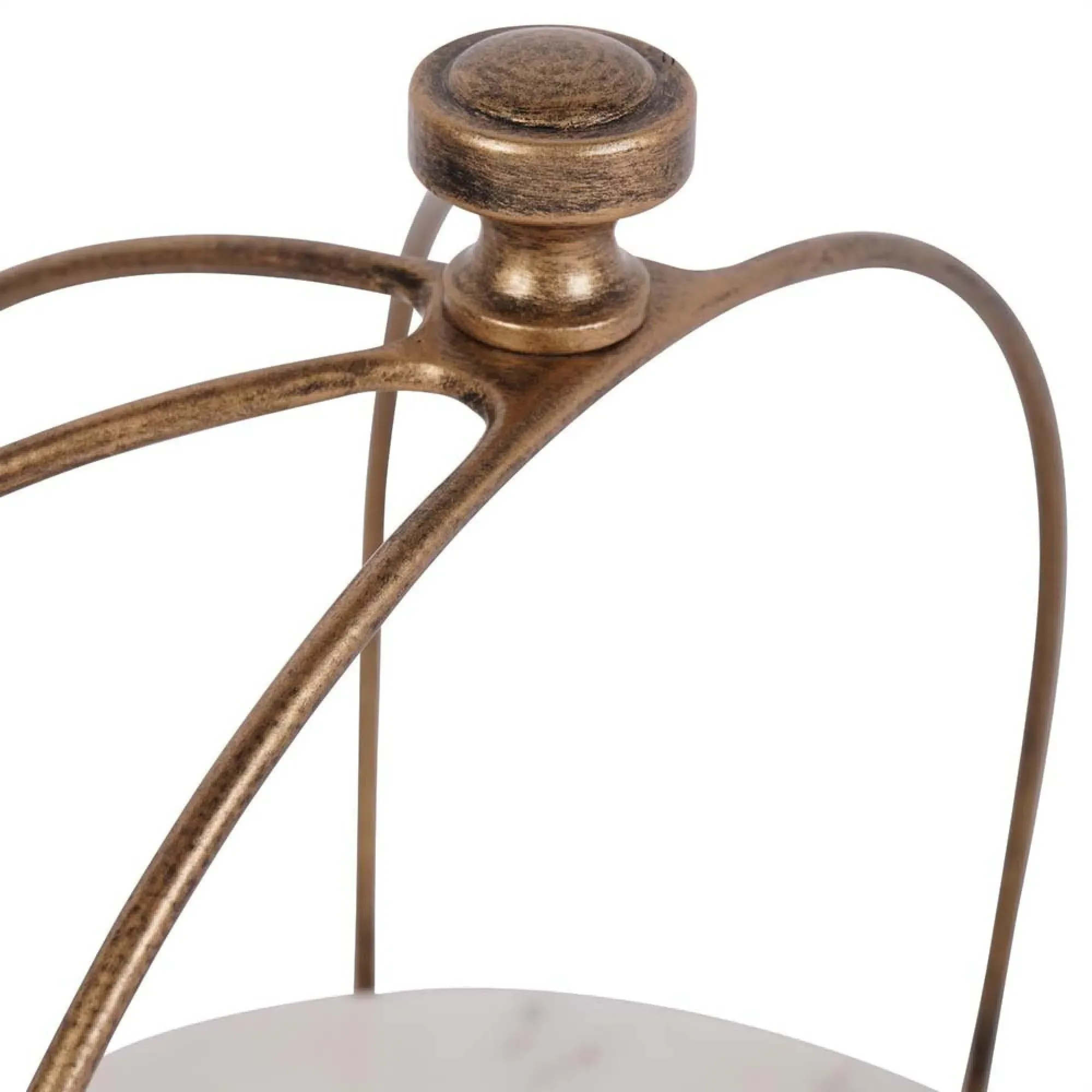 Belvedere One Tiered Stand - Aged Gold