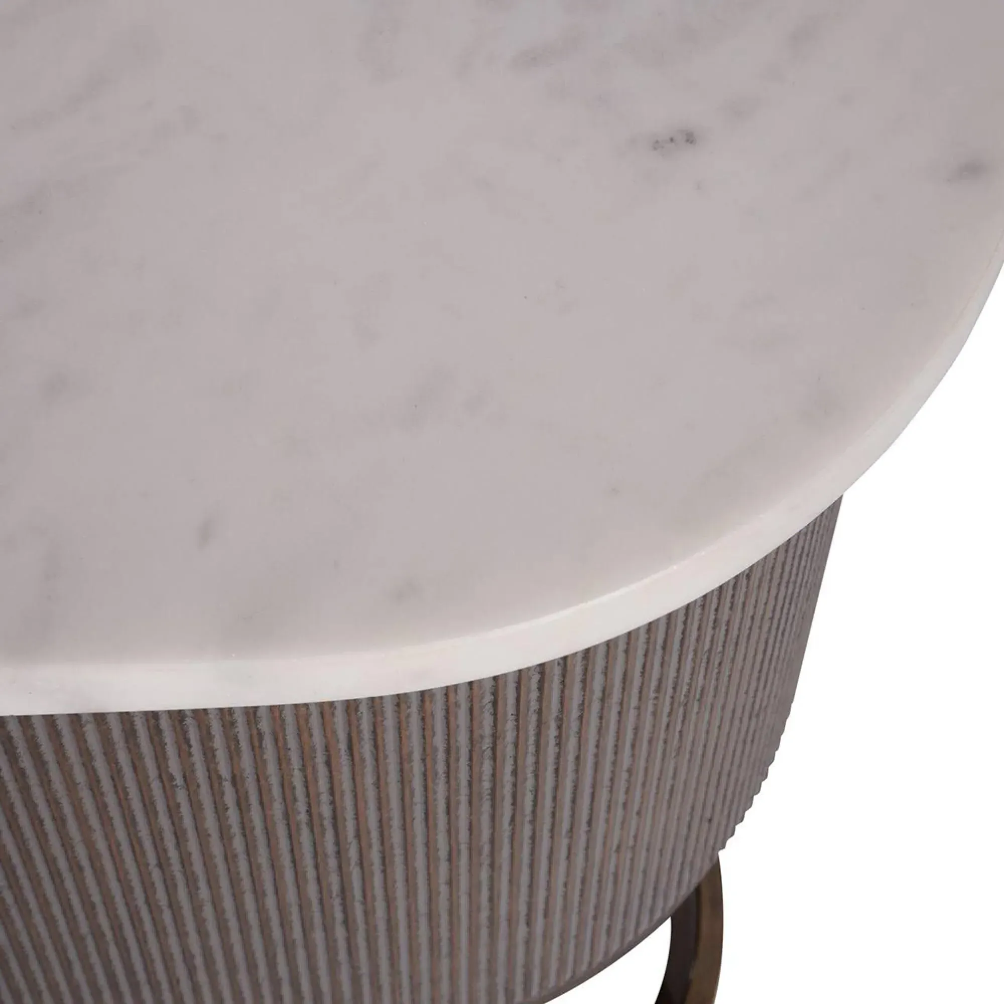 Belvedere Oval Console Table - Gold