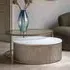 Belvedere Round Nest of 2 Coffee Tables - Gold, Metal