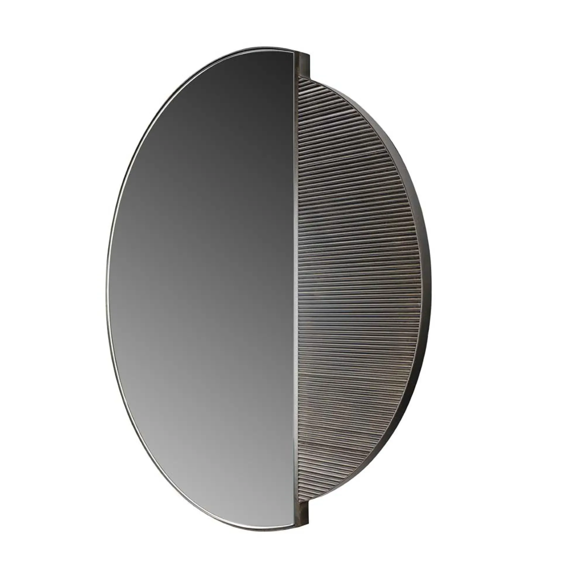 Belvedere Round Wall Mirror - Black