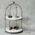 Belvedere Two Tiered Stand - Aged Gold