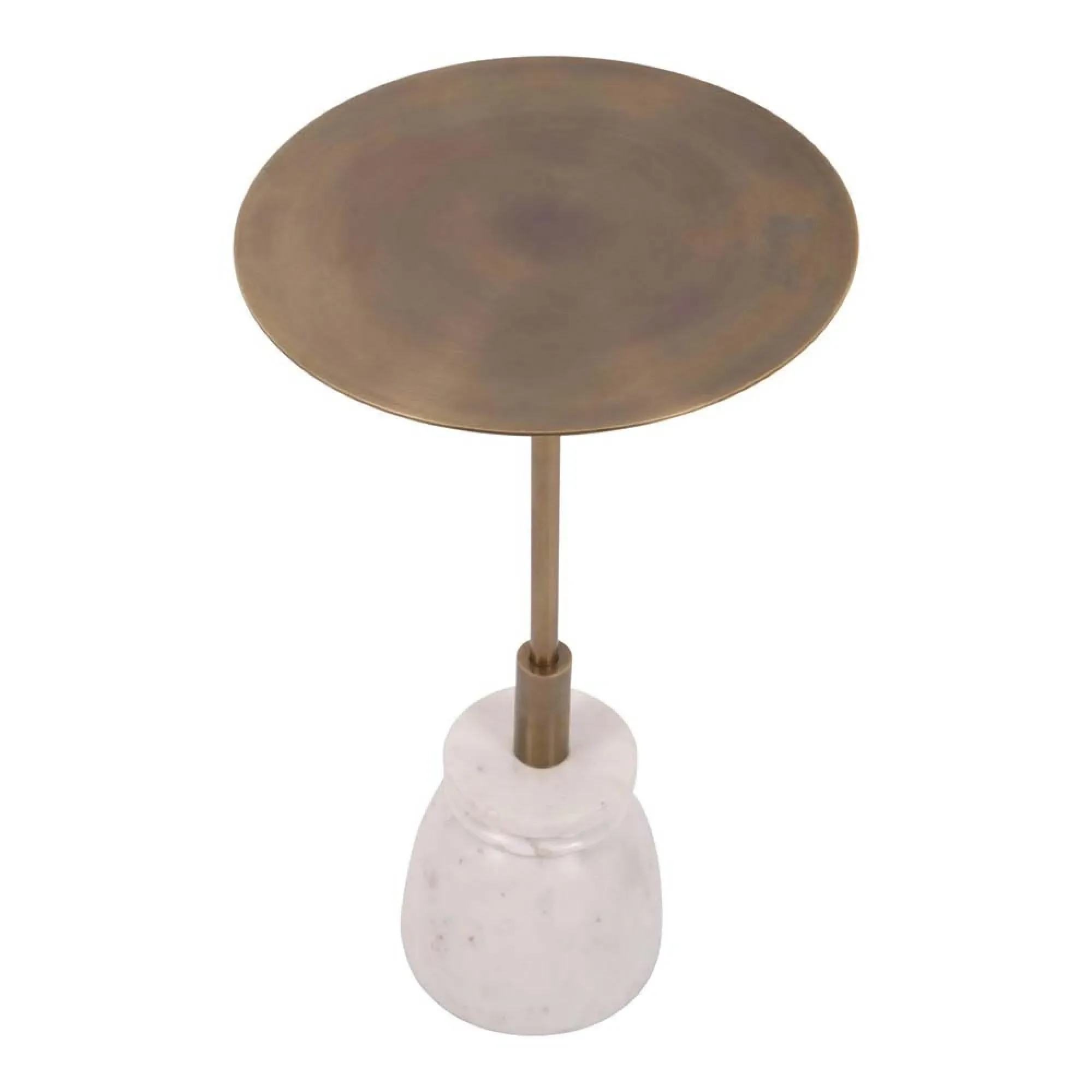 Bensen Round Side Table - Brass