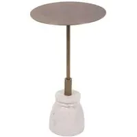 Bensen Round Side Table - Brass