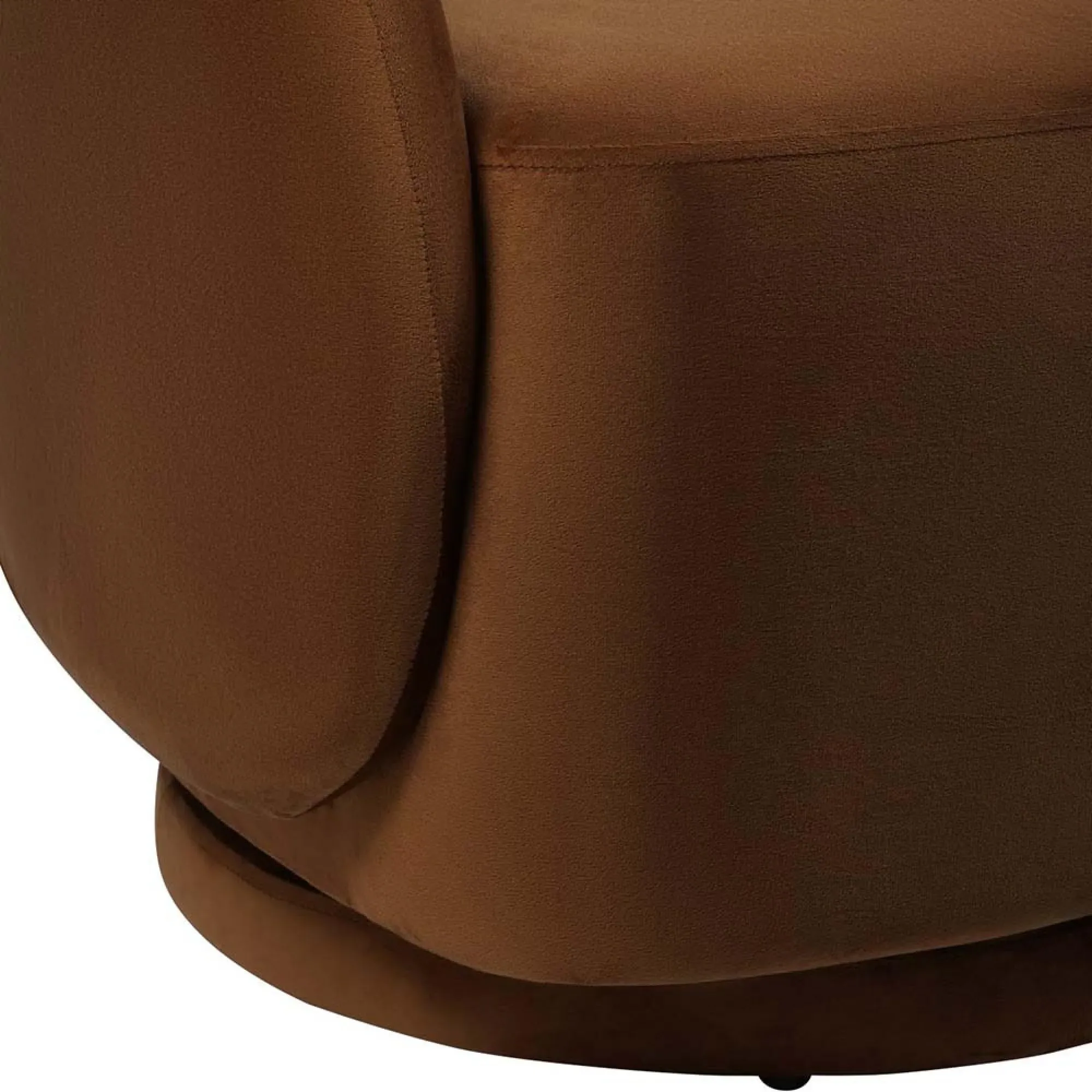 Bingham Upholstered Swivel Chair - Caramel