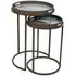Blurred Seascape Round Side Tray Table - Set of 2