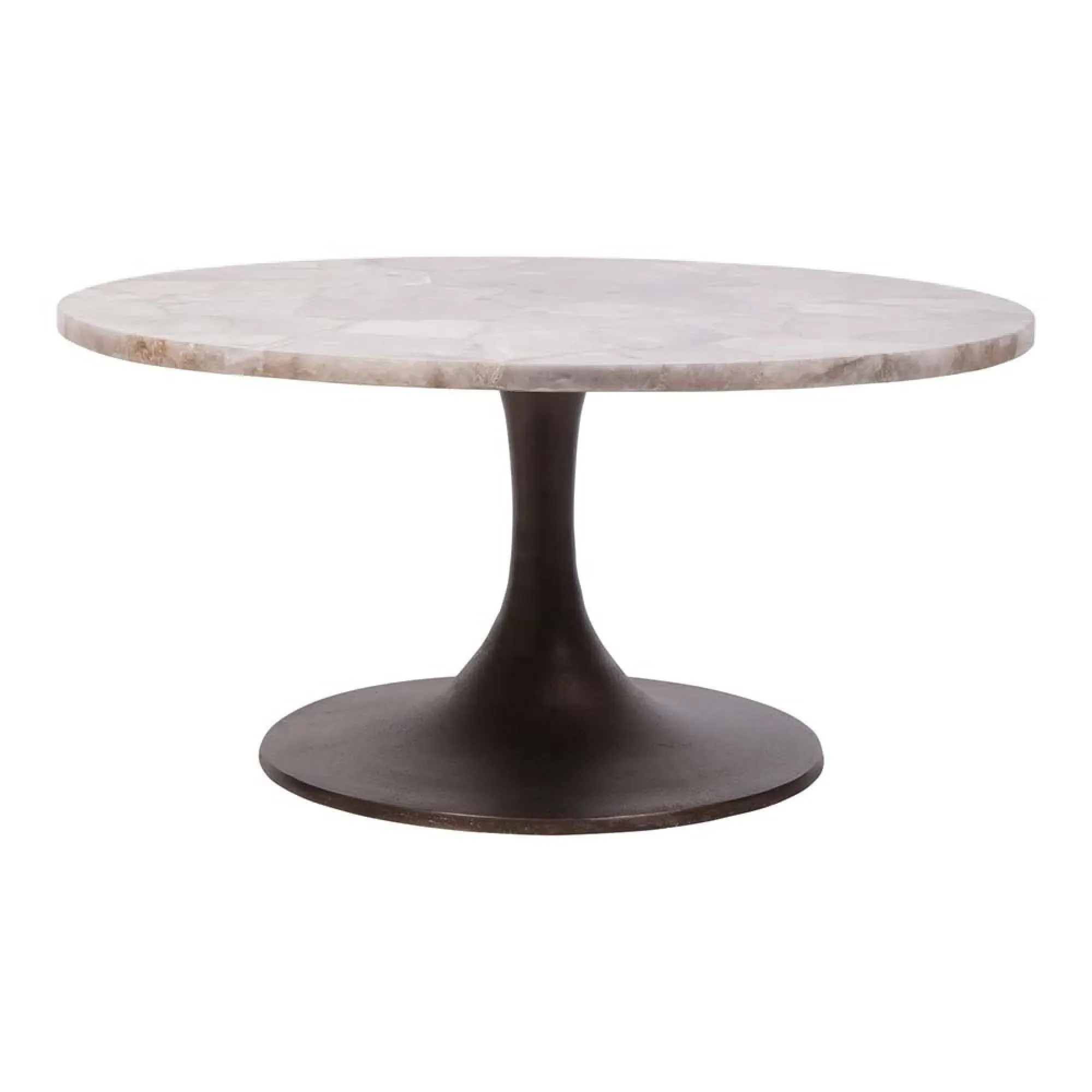Bosworth Round Coffee Table - Natural Quartz