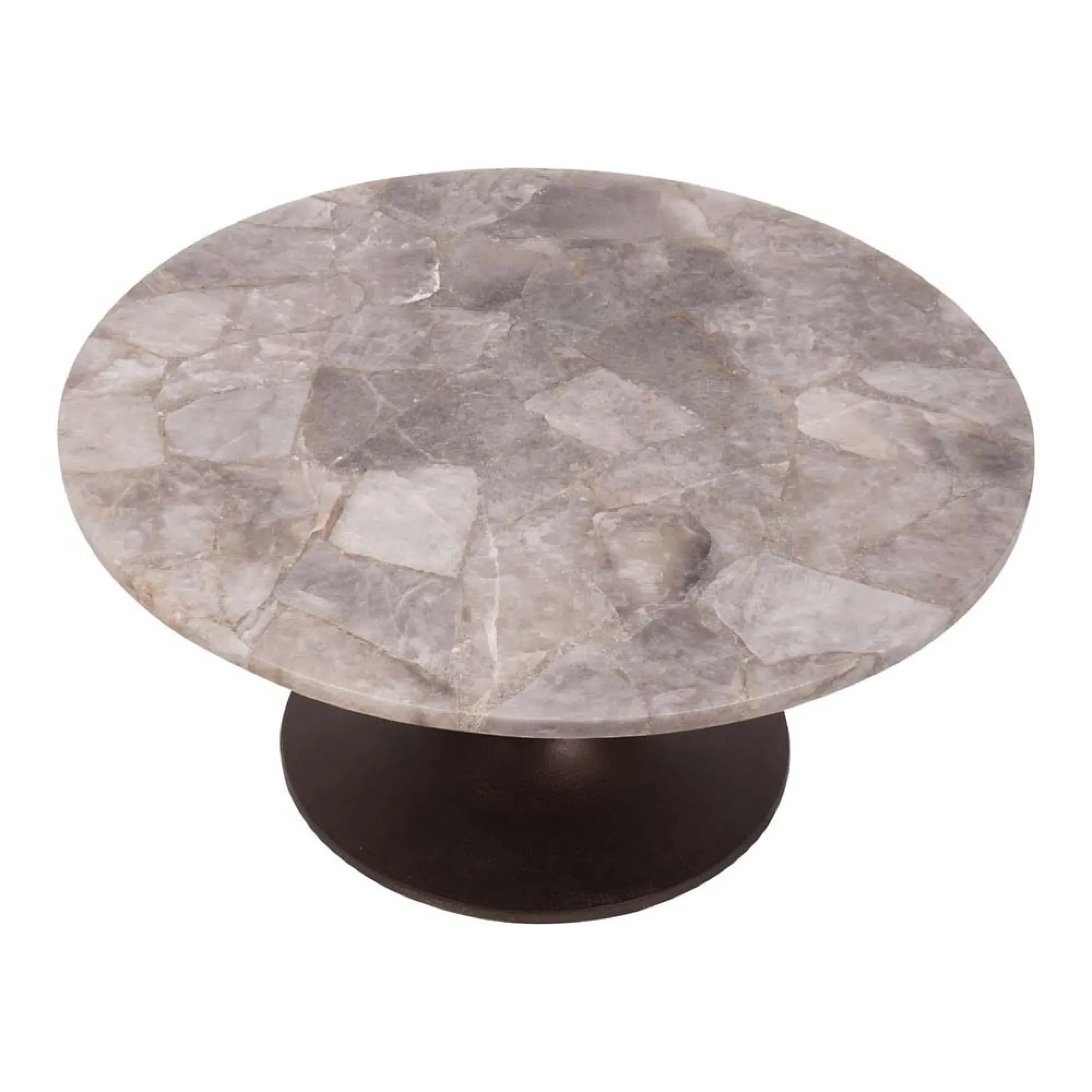 Bosworth Round Coffee Table - Natural Quartz