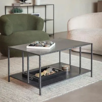 Brooks Coffee Table - Mottled Black