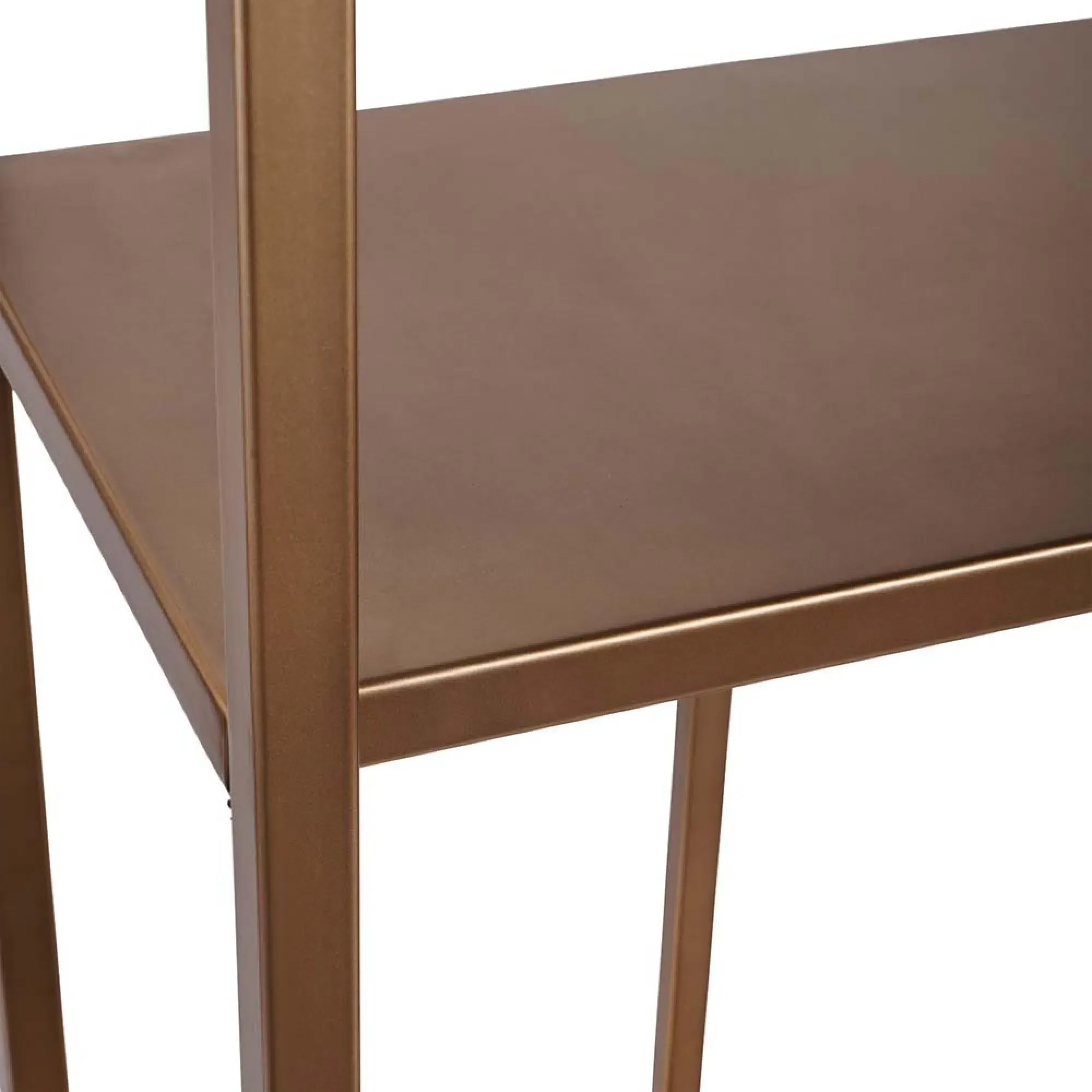 Brooks Tall Shelving Unit - Brushed Champagne