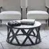 Cali Round Coffee Table - Black, Mango Wood
