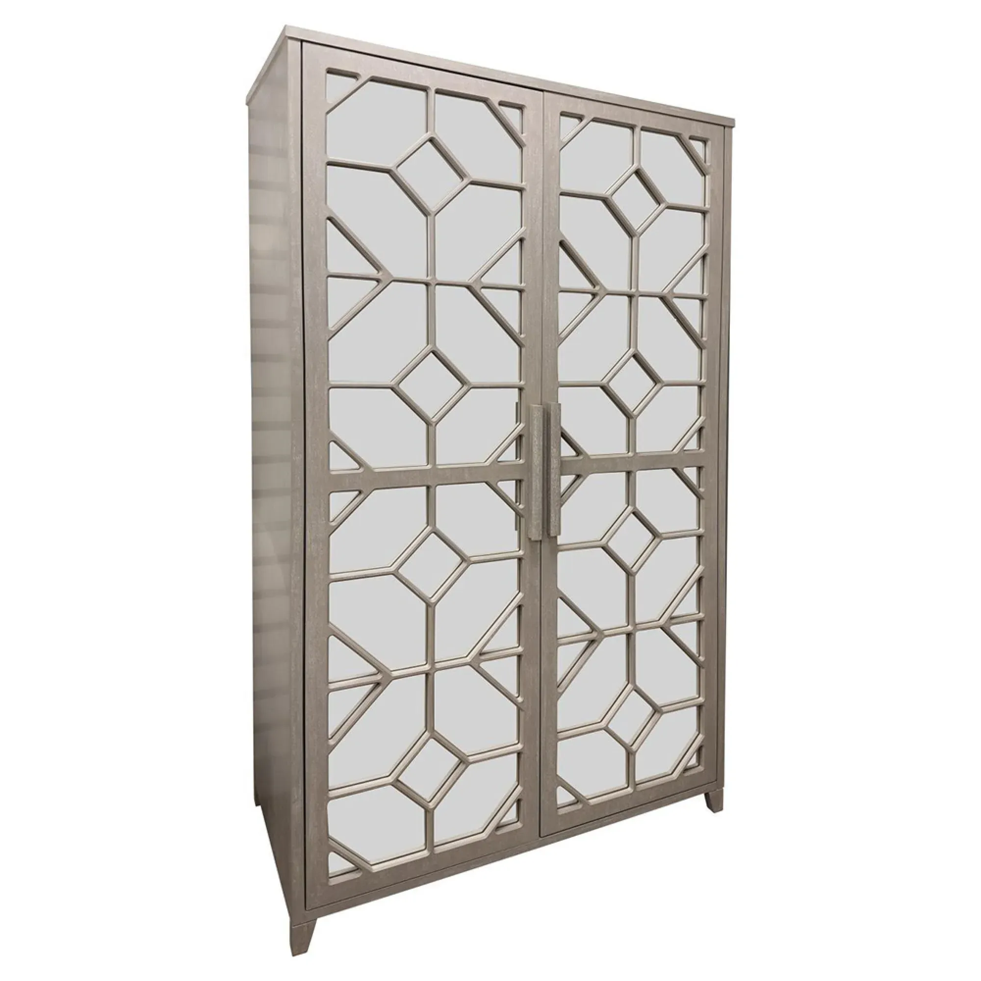 Campbell Mirrored 2 Door Hall Cabinet