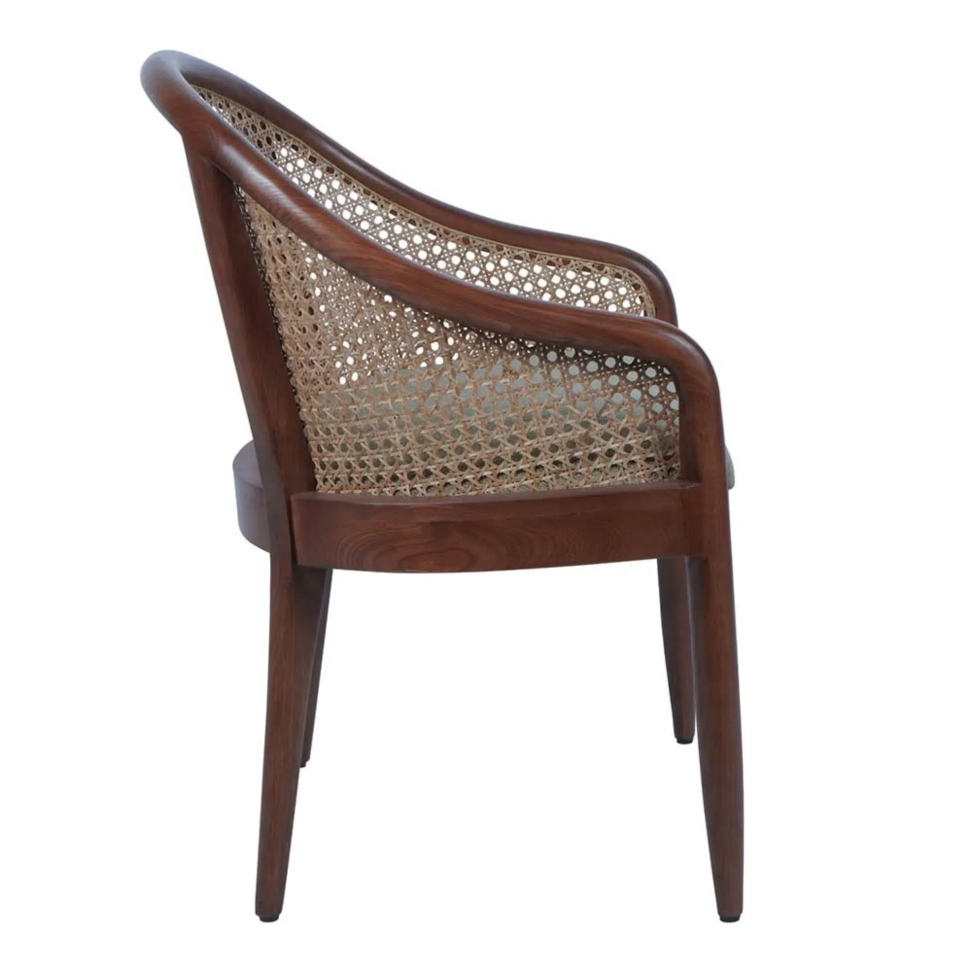 Carmel Armchair - Brown, Oak and Cane