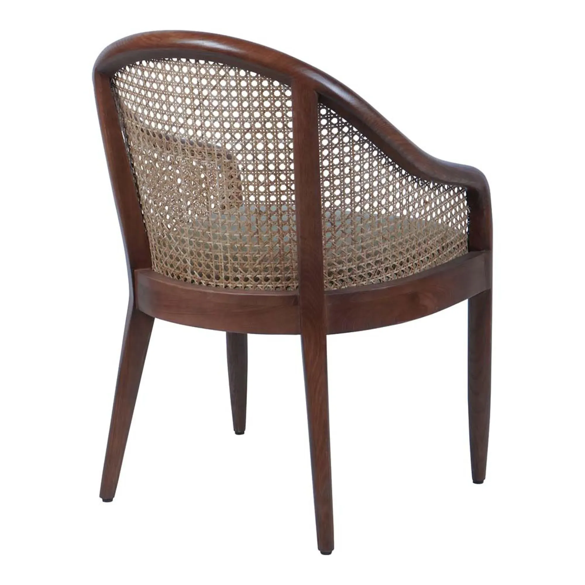 Carmel Armchair - Brown, Oak and Cane