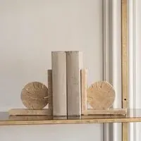 Catania Travertine Bookends - Natural Stone