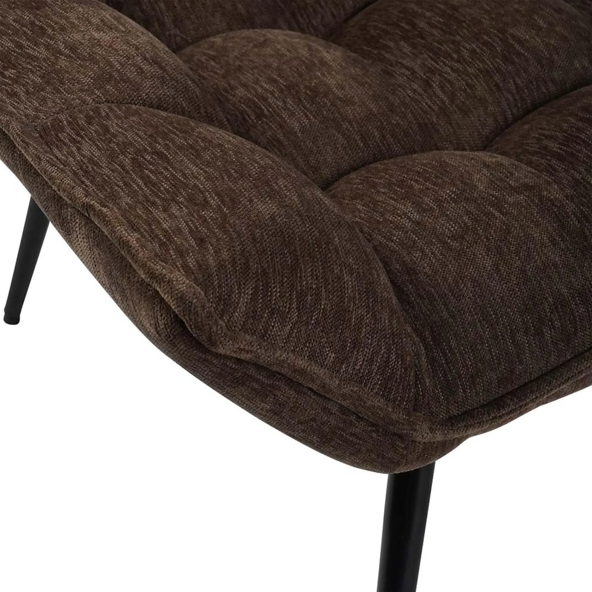 Chrishall Occasional Chair with Footstool - Brown