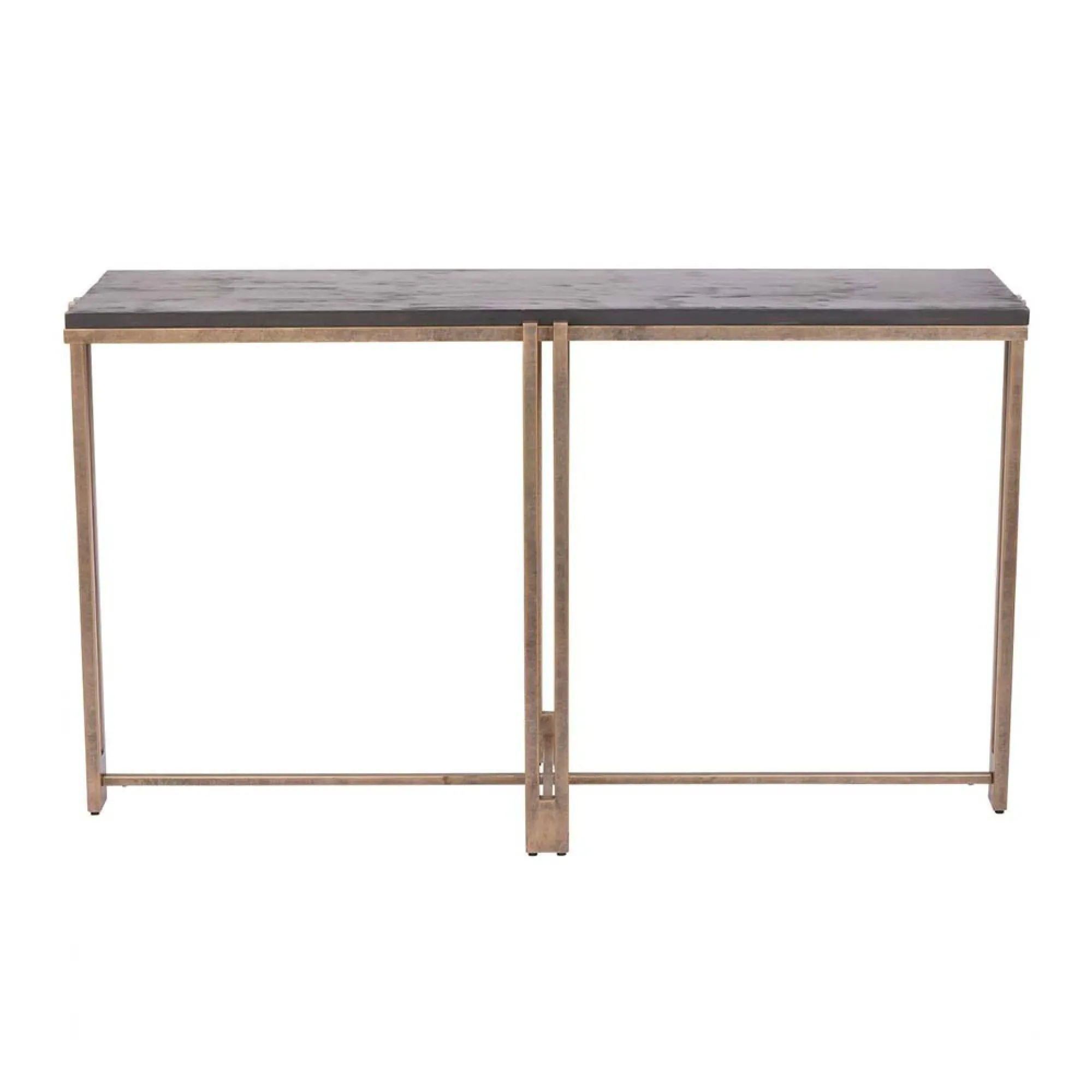 Dalston Console Table - Black, Sandblasted Wood