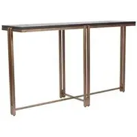 Dalston Console Table - Black, Sandblasted Wood
