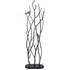 Decorative Screen Sculpture with Branches and Birds - Black