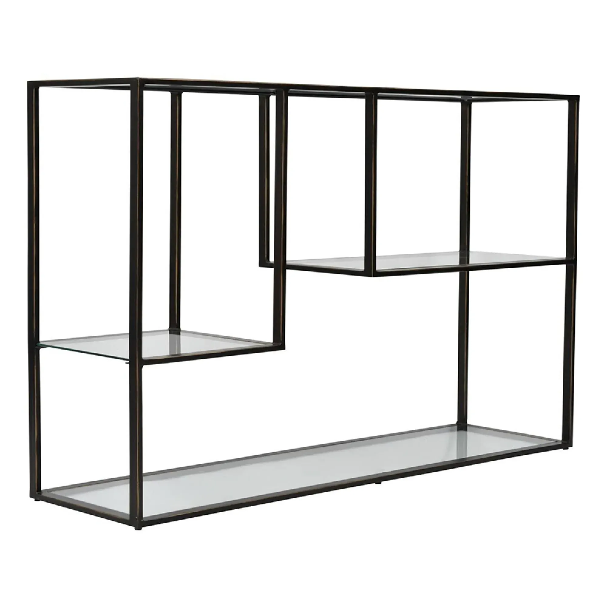 Deveraux Console Table - Bronze, Glass