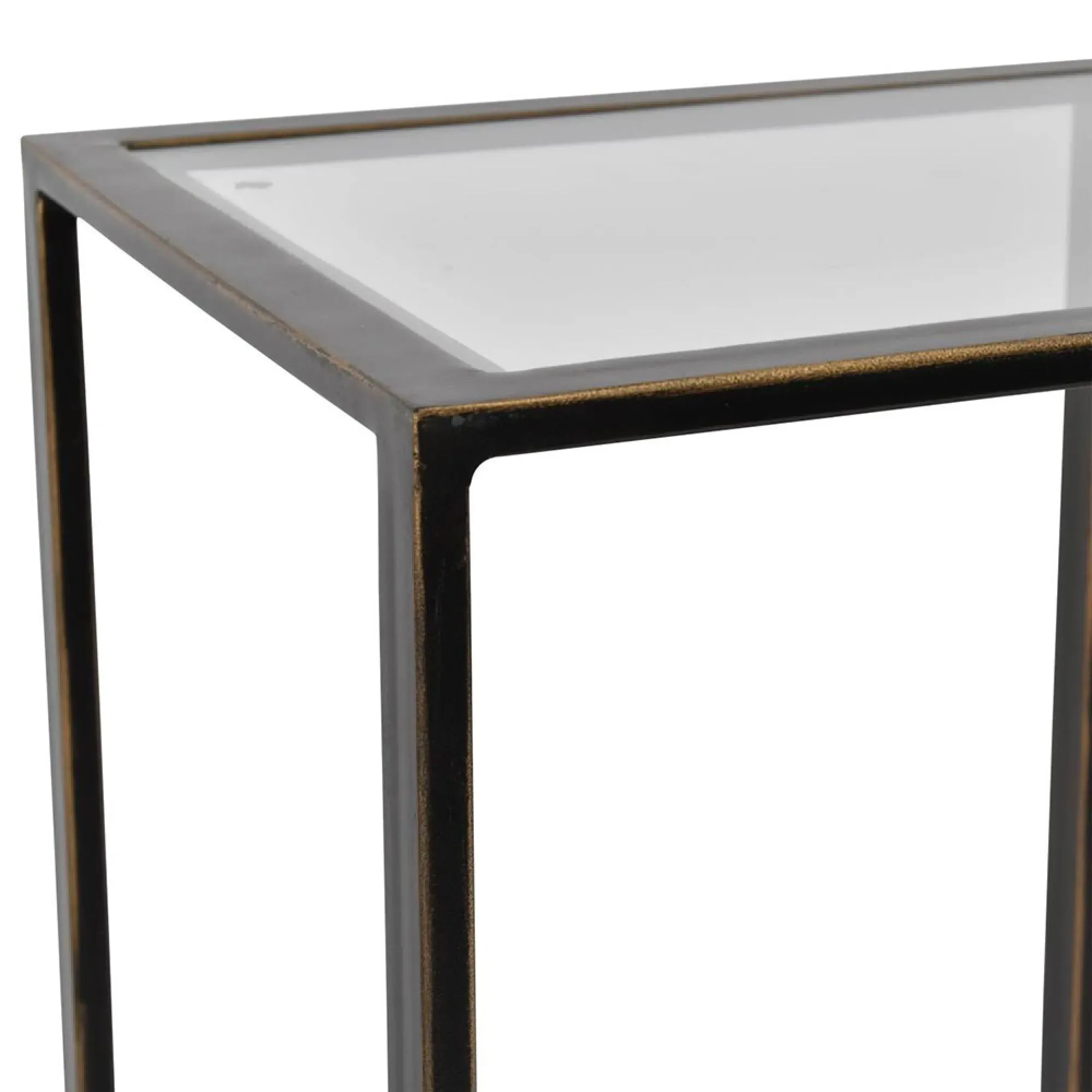 Deveraux Console Table - Bronze, Glass