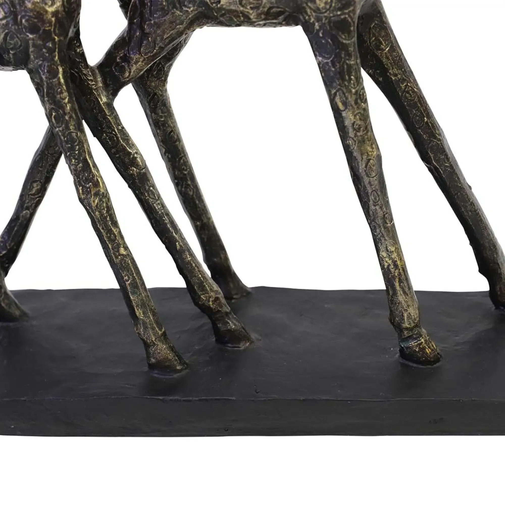 Family of Three Giraffes Sculpture - Bronze
