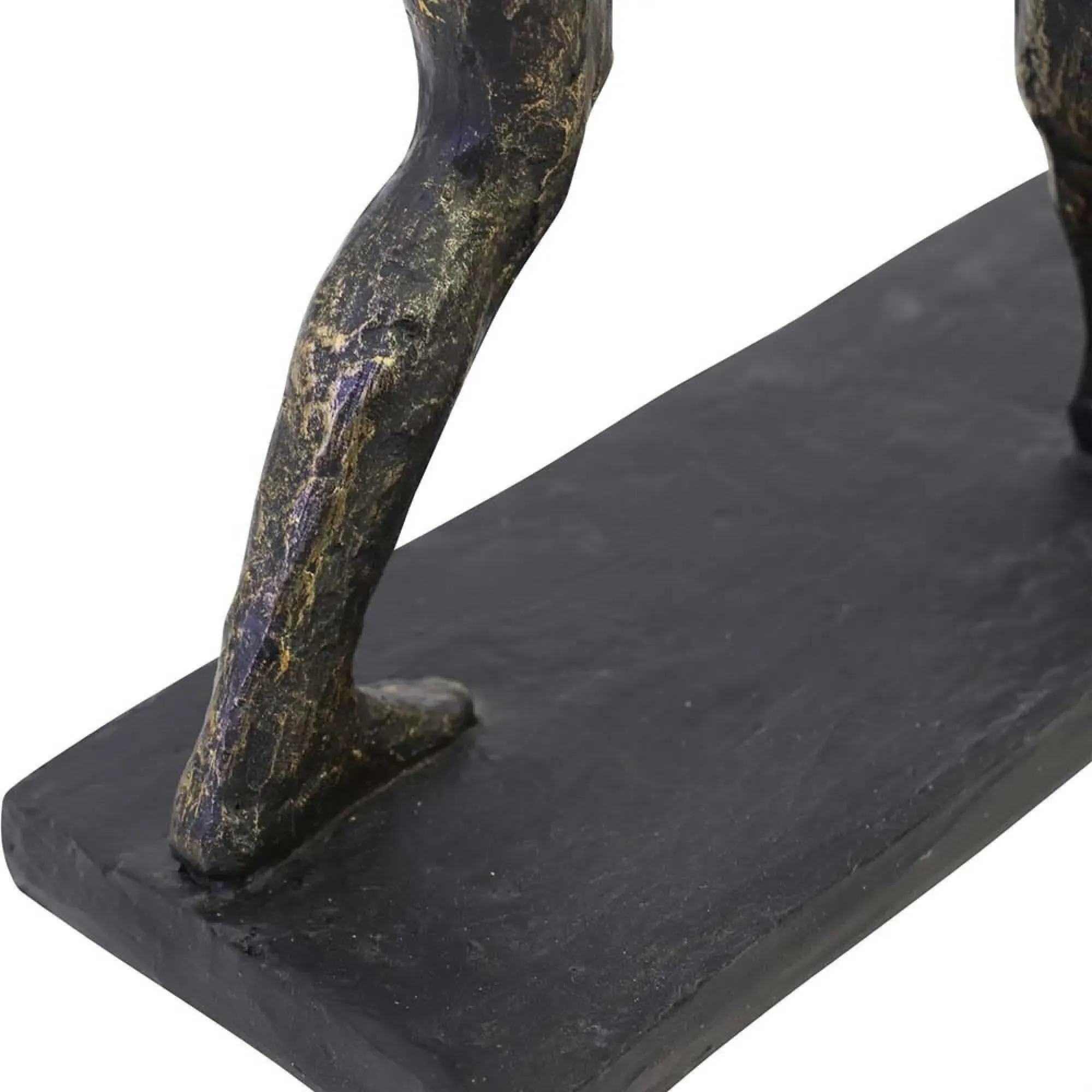 Fishing Sculpture on Stand - Bronze